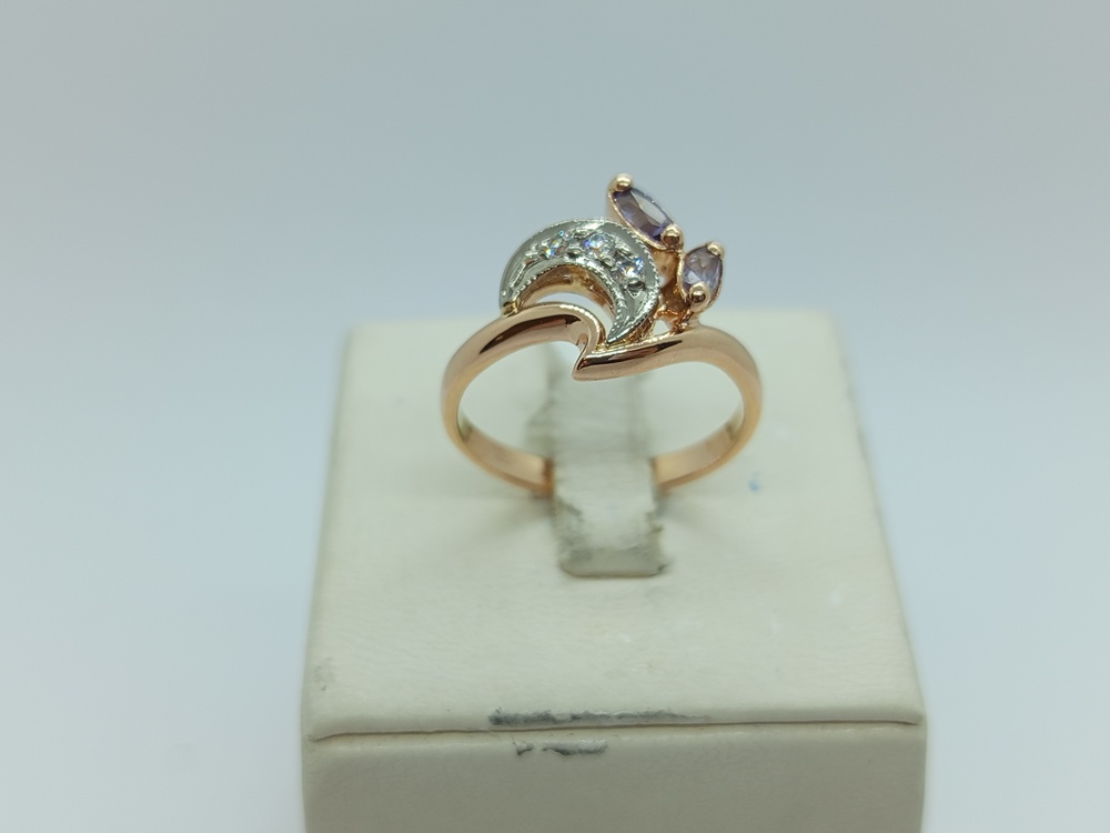 КОЛКМИ585 КОЛЬЦО С КАМНЯМИ (Au 585)