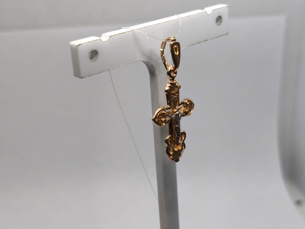 ПОДВЕСКА КРЕСТ без камня (Au 585)