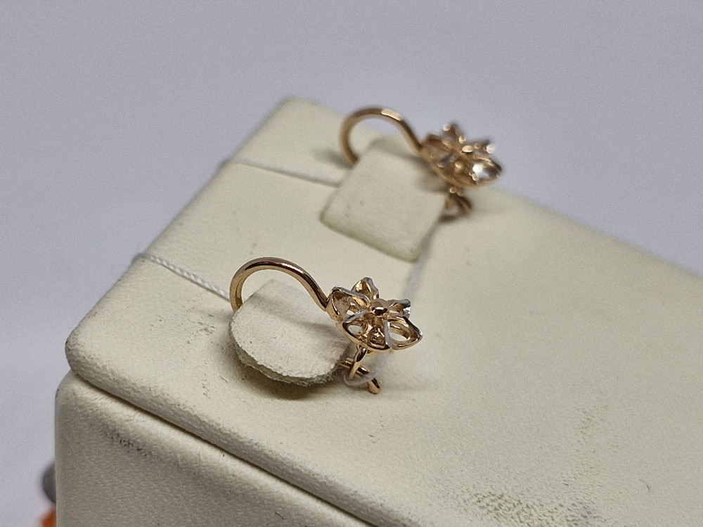 СБКМ585 СЕРЬГИ БЕЗ КАМНЯ (Au 585)