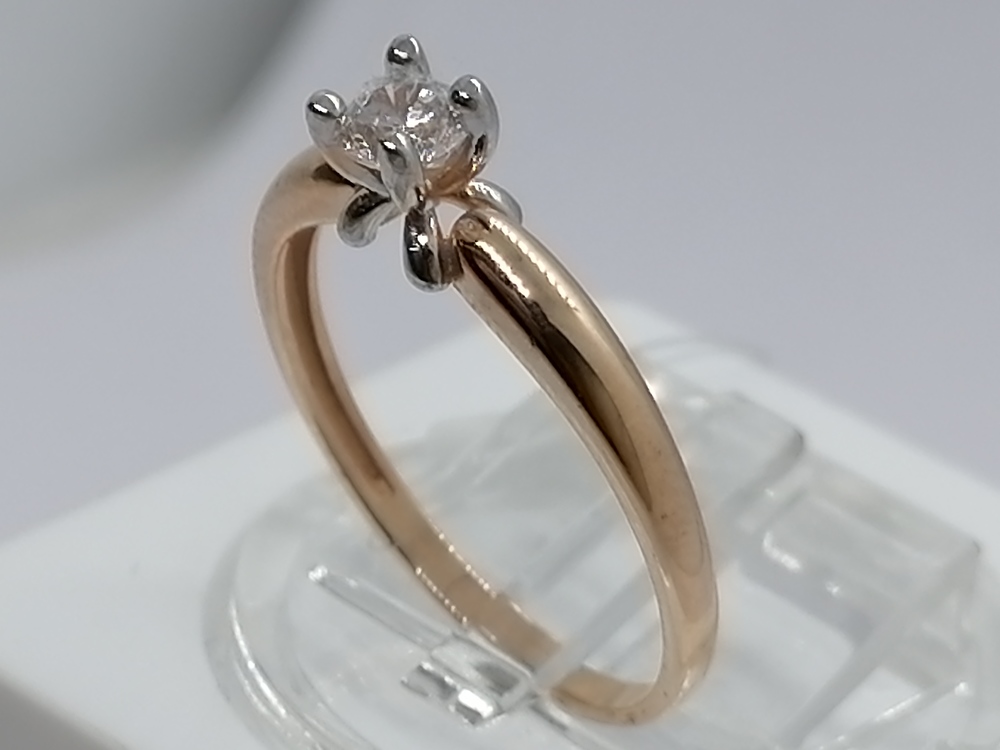 КОЛЬЦО С КАМНЕМ (Au 585)