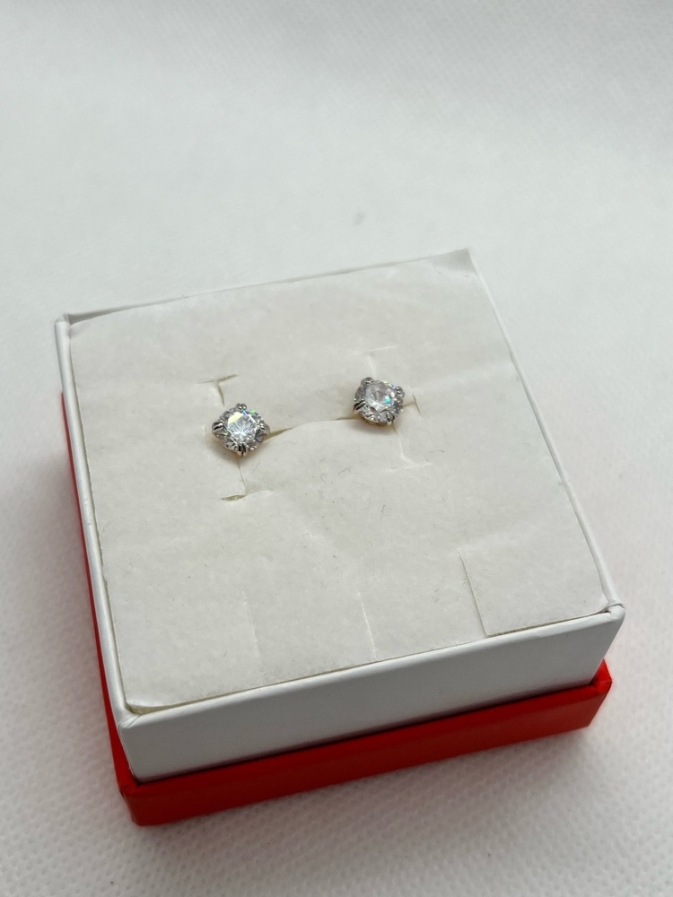 СЕРЬГИ С КАМНЕМ (Au 585)