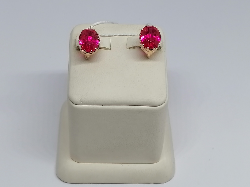 СЕРЬГИ С КАМНЕМ (Au 583)