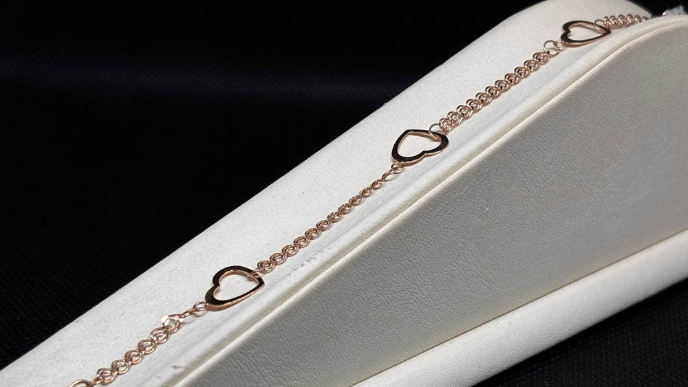 БРАСЛЕТ ПОЛНОВЕСНЫЙ Лав Au 585