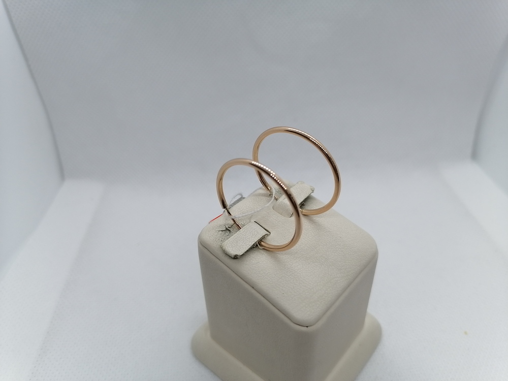 021005 СЕРЬГИ КОНГО без камня (Au 585)