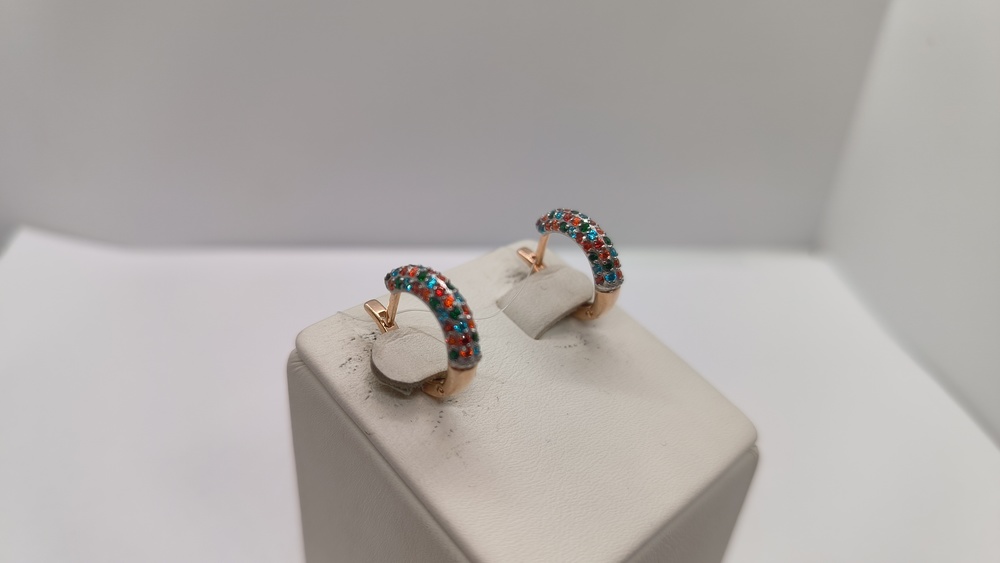 СЕРЬГИ С КАМНЯМИ (Au 585)