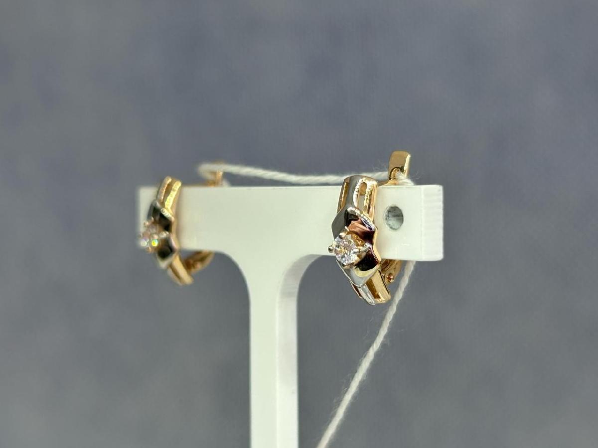 СЕРЬГИ С КАМНЕМ (Au 585)