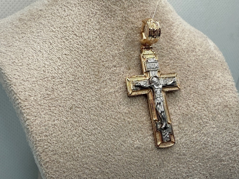 ПОДВЕСКА КРЕСТ без камня (Au 585)