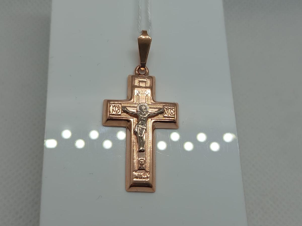 ПОДКБК585 ПОДВЕСКА КРЕСТ БЕЗ КАМНЯ (Au 585) ПОДКБК585 ПОДВЕСКА КРЕСТ БЕЗ КАМНЯ (Au 585)