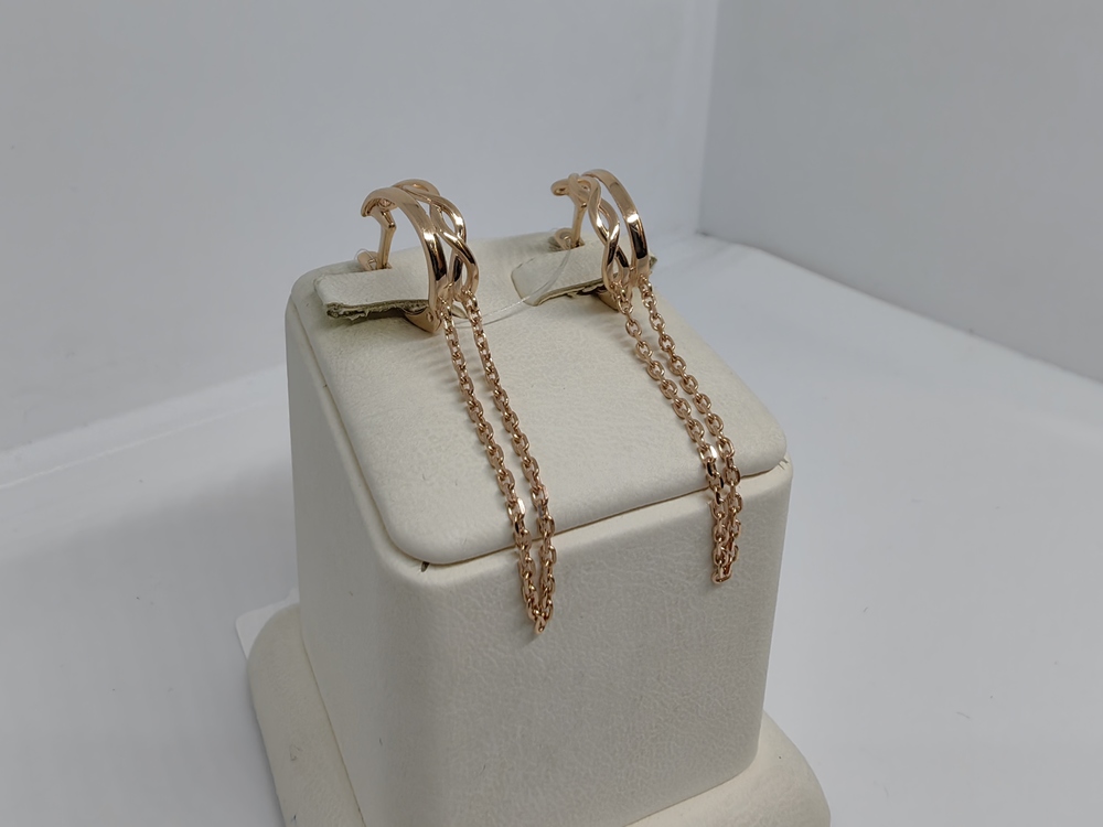 СЕРЬГИ БЕЗ КАМНЯ (Au 585)