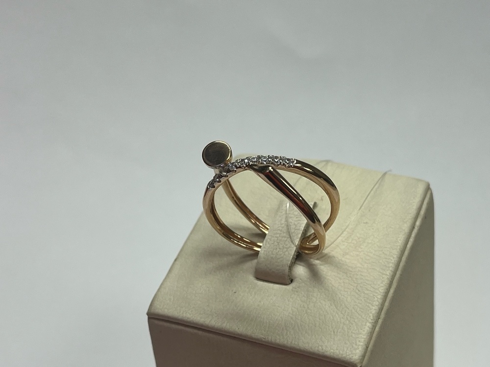 КОЛЬЦО С КАМНЯМИ (Au 585)