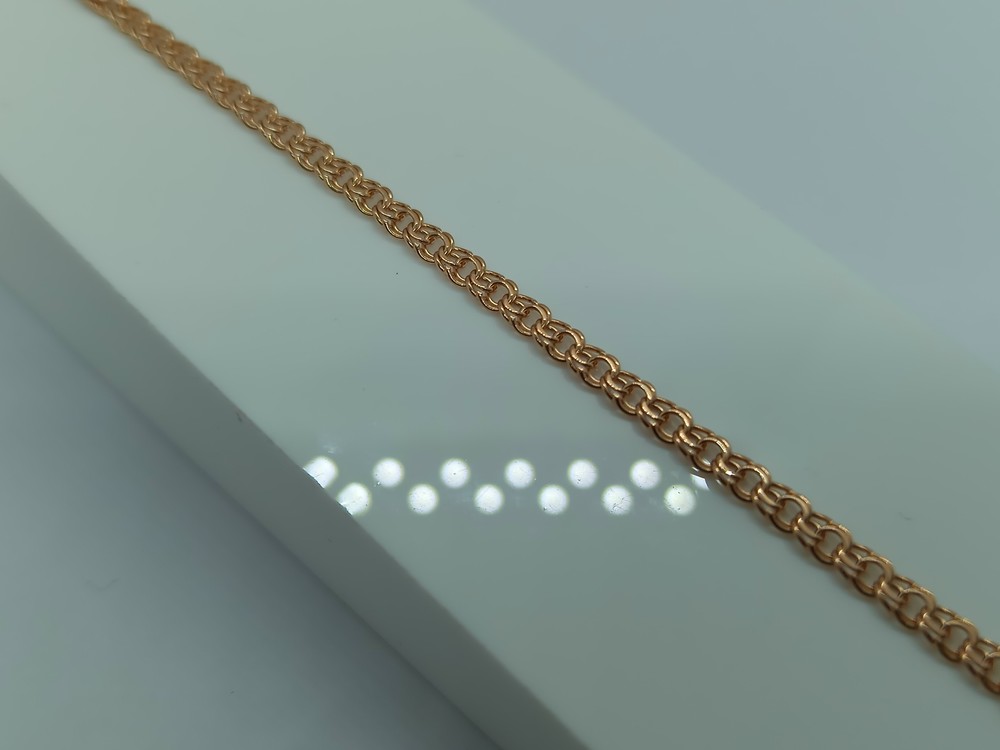 БЛБ585 БРАСЛЕТ ПОЛНОВЕСНЫЙ Бисмарк (Au 585)