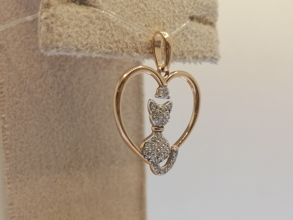 ПОДВЕСКА С КАМНЯМИ (Au 585)