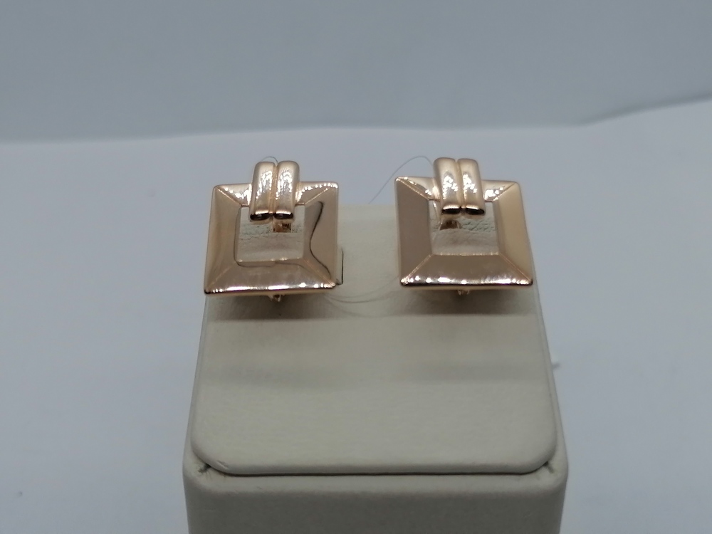 СЕРЬГИ БЕЗ КАМНЯ (Au 585)