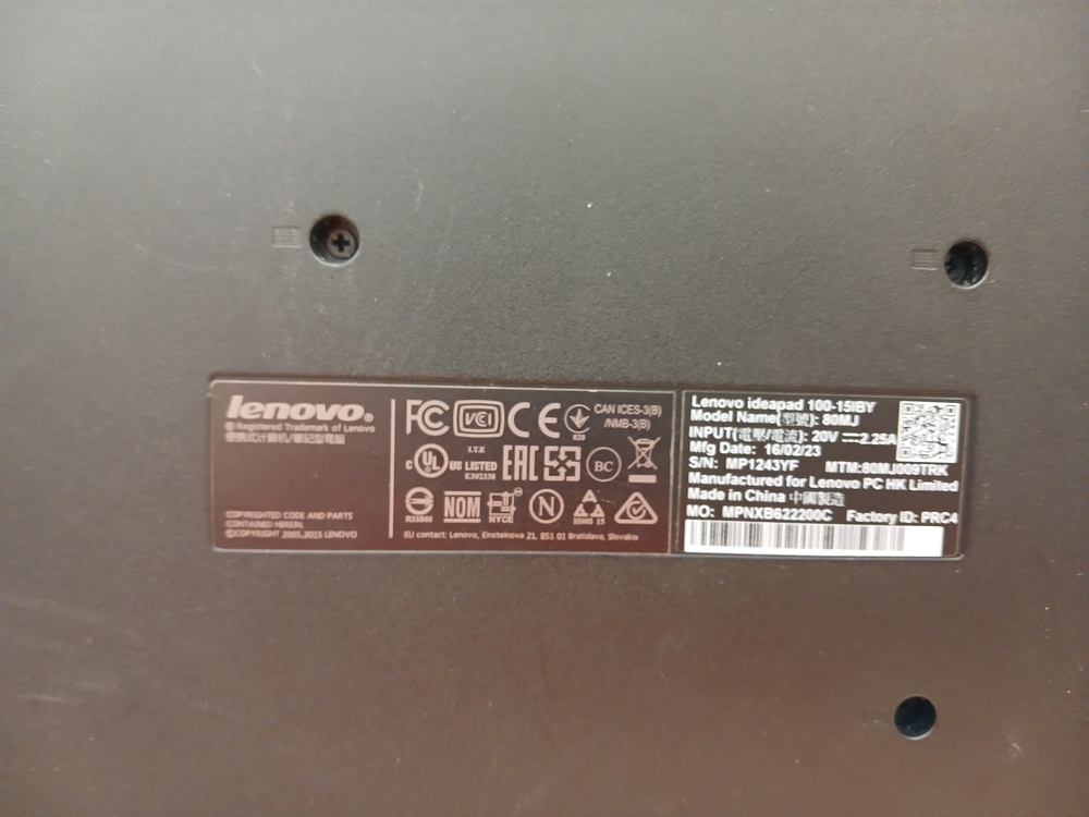 Ноутбук Lenovo 80MJ; Celeron N2840, HD Graphics, 2 Гб, Нет, 250 Гб