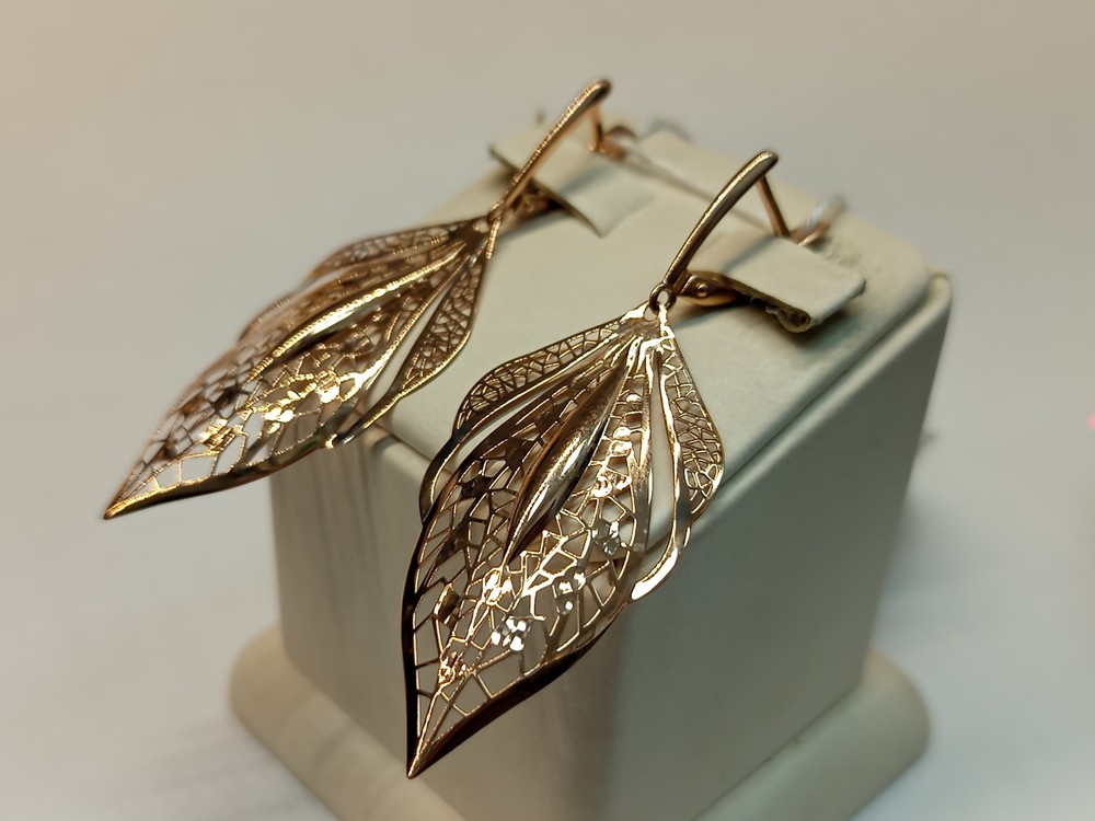 СБКМ585 СЕРЬГИ БЕЗ КАМНЯ (Au 585)