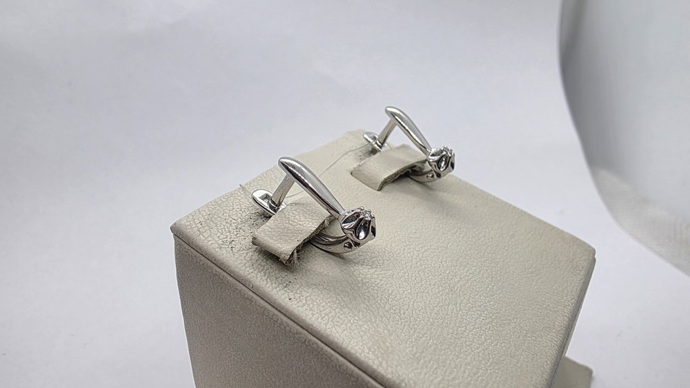 СЕРЬГИ БРИЛЛИАНТ (Ag 925)