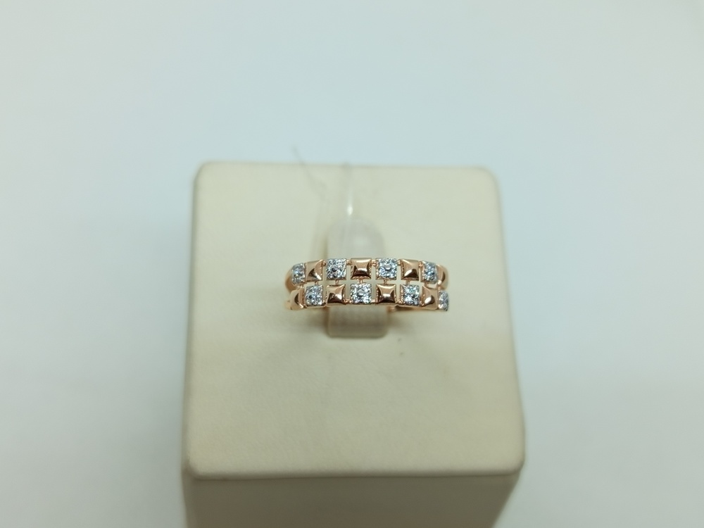 КОЛЬЦО С КАМНЯМИ (Au 585)