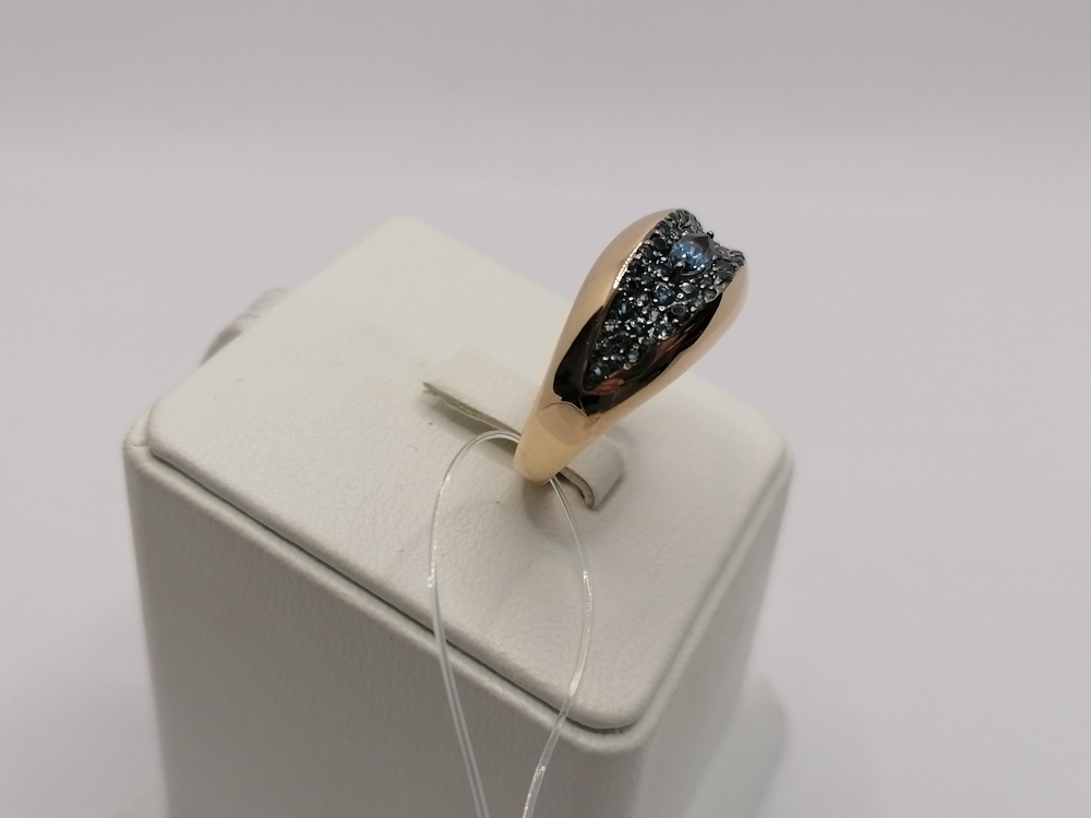 КОЛЬЦО ЛОНДОН ТОПАЗ (Au 585)