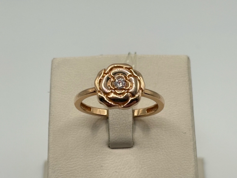 КОЛЬЦО С КАМНЯМИ (Au 585)