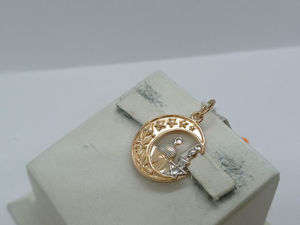 ПОДВЕСКА ПОЛУМЕСЯЦ БЕЗ КАМНЯ (Au 585)