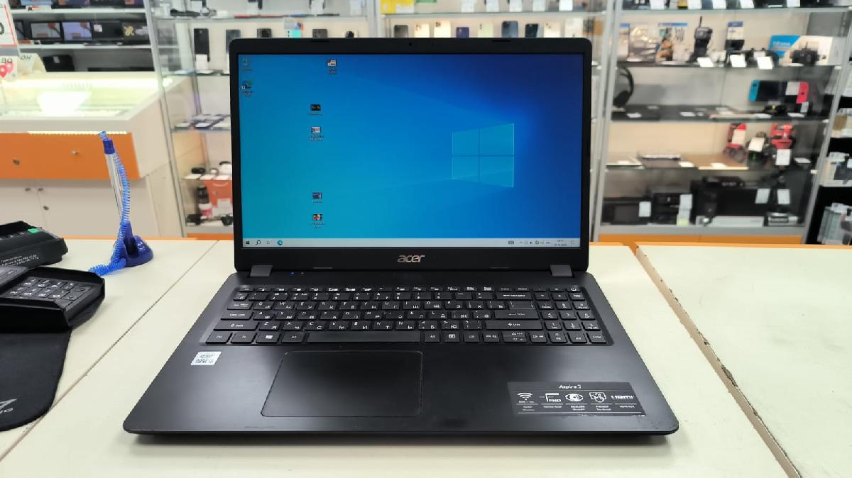 Ноутбук Acer Aspire A315-56; Core i3-1005G1, Intel UHD Graphics, 4 Гб, 256 Гб, Нет