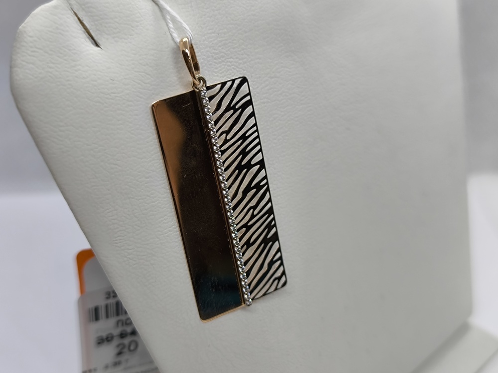 ПОДКМИ585 ПОДВЕСКА С КАМНЯМИ (Au 585)