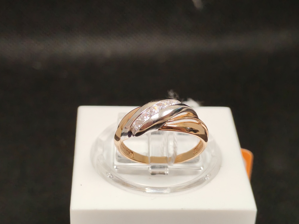 КОЛЬЦО С КАМНЯМИ (Au 585)