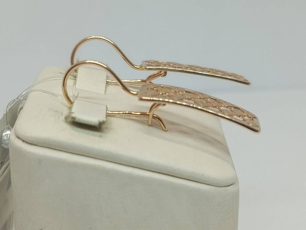 СЕРЬГИ ПЕТЕЛЬКА без камня (Au 585)