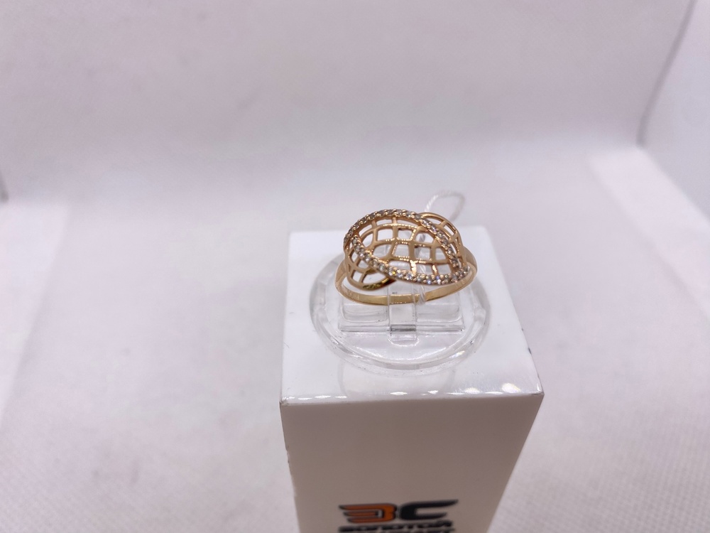 КОЛЬЦО С КАМНЯМИ (Au 585)