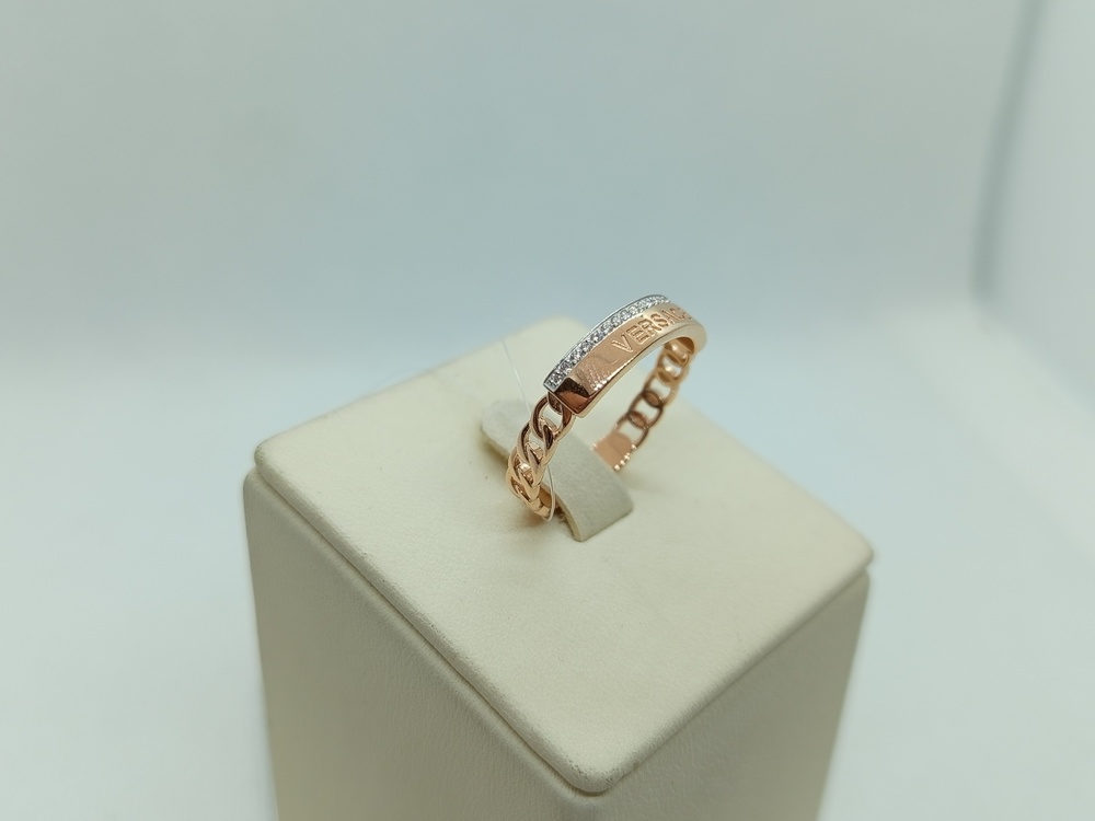 КОЛЬЦО С КАМНЯМИ (Au 585)