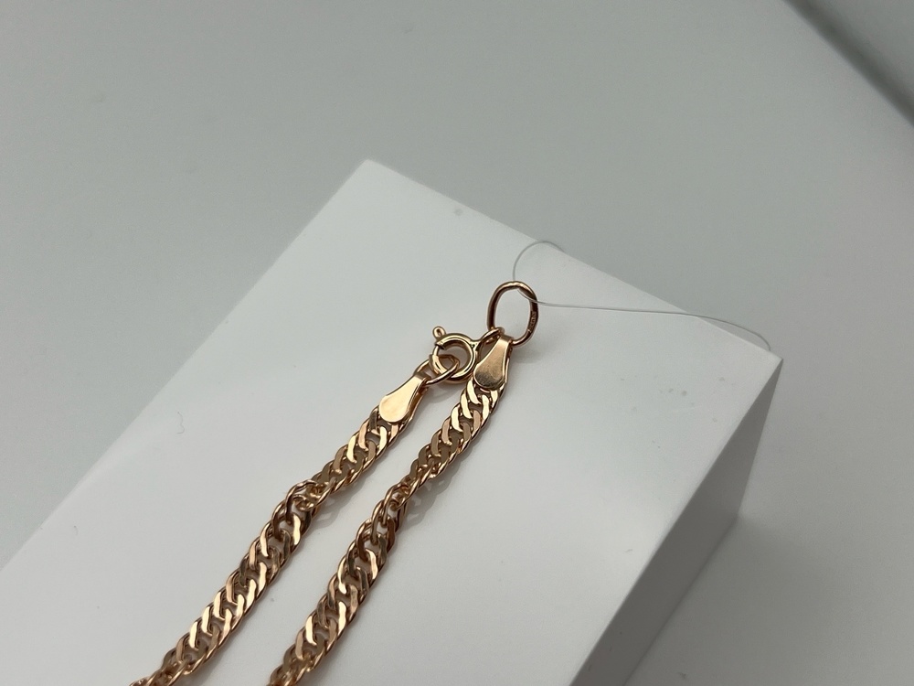 ЦЕПЬ ПУСТОТЕЛАЯ Сингапур (Au 585)