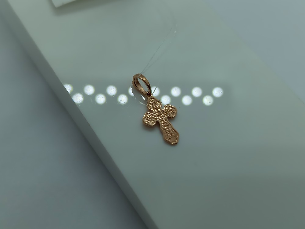 810-00123-10-00-00-00 ПОДВЕСКА КРЕСТ без камня (Au 585)