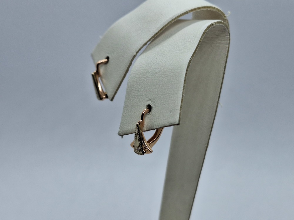 СЕРЬГИ С КАМНЕМ (Au 585)