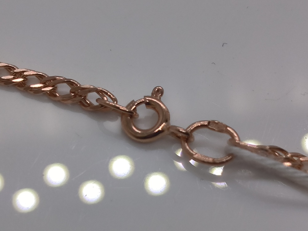 БРАСЛЕТ ПОЛНОВЕСНЫЙ Ромб двойной Au 585