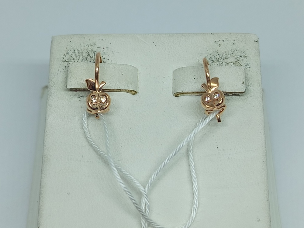 СКМИ585 СЕРЬГИ С КАМНЯМИ (Au 585)