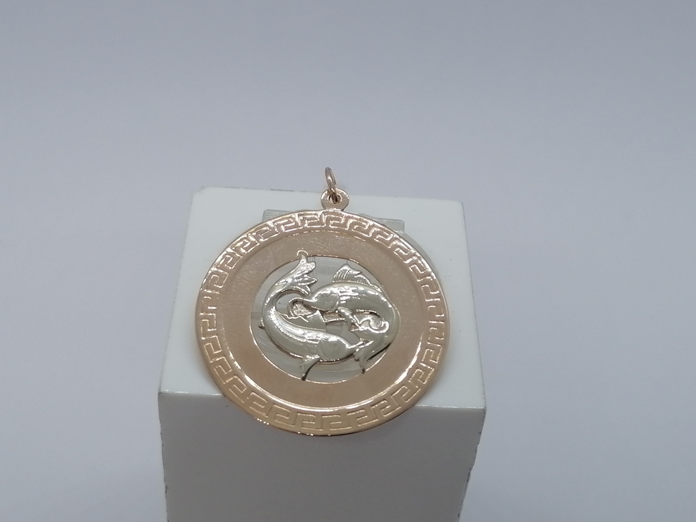 ПОДВЕСКА ЗНАК ЗОДИАКА РЫБЫ Au 585