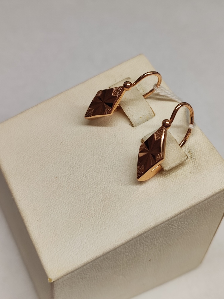 СБКМ583 СЕРЬГИ БЕЗ КАМНЯ (Au 583)