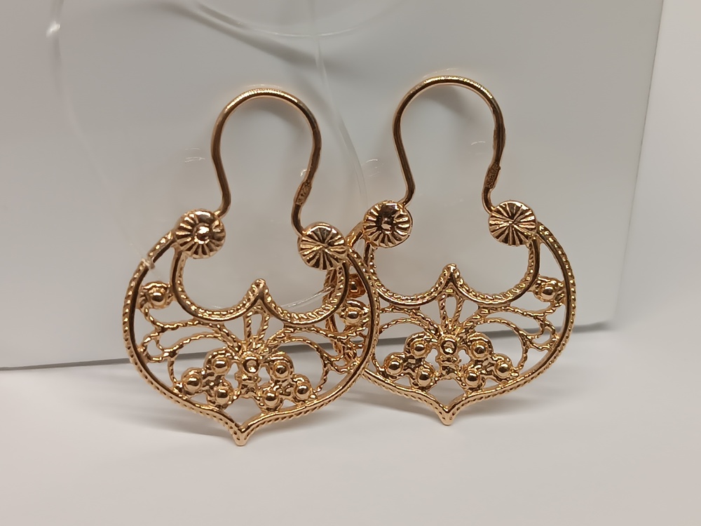 СЕРЬГИ БЕЗ КАМНЯ (Au 585)