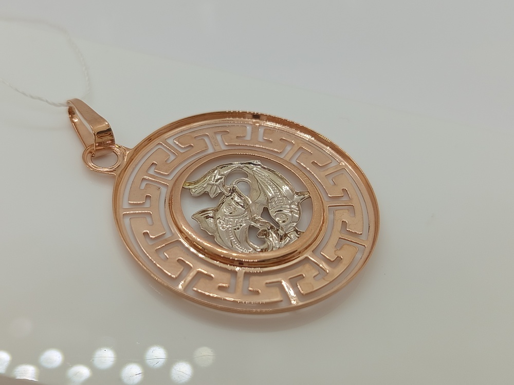 ПОДВЕСКА ЗНАК ЗОДИАКА РЫБЫ (Au 585)