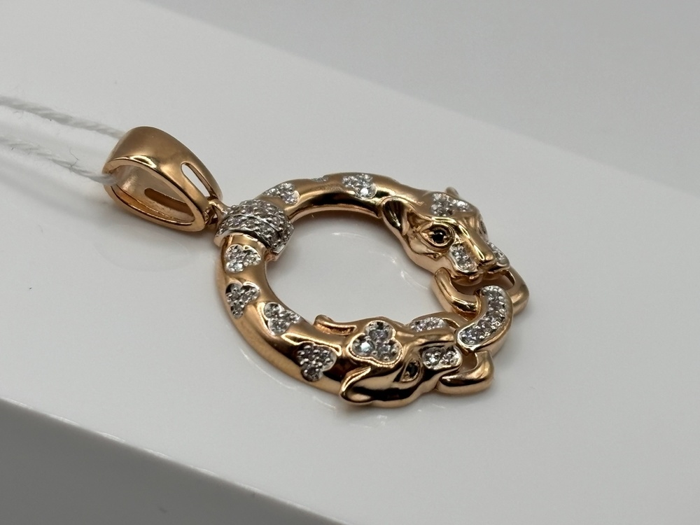 ПОДКМИ585 ПОДВЕСКА С КАМНЯМИ (Au 585)