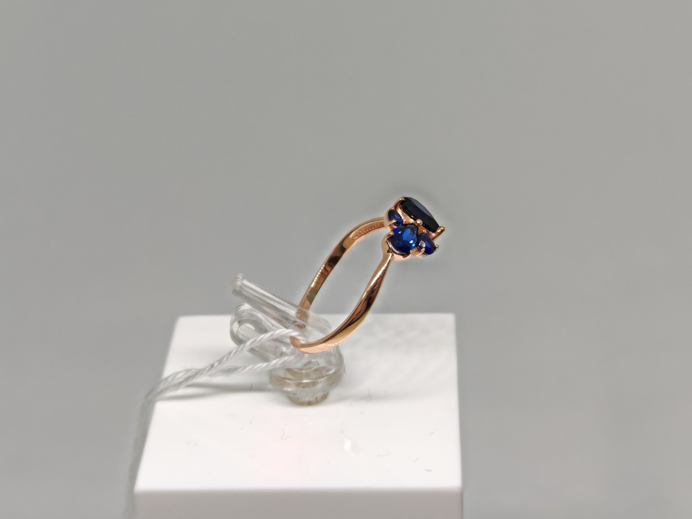 КОЛКМИ585 КОЛЬЦО С КАМНЯМИ (Au 585)