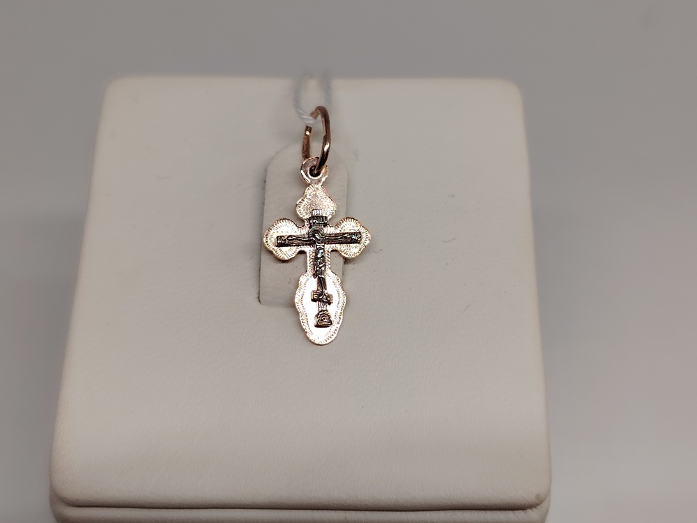 ПОДВЕСКА КРЕСТ БЕЗ КАМНЯ (Au 585)