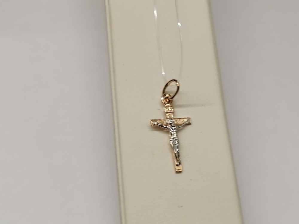 ПОДВЕСКА КРЕСТ без камня (Au 585)