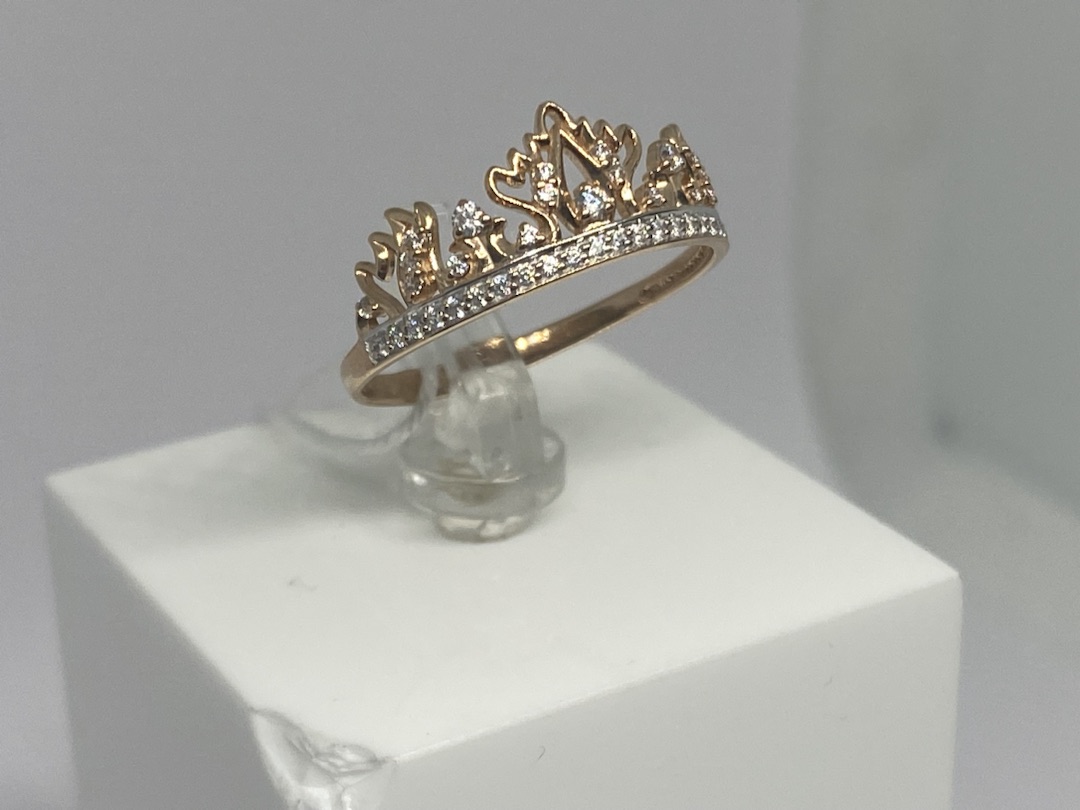 КОЛКМИ585 КОЛЬЦО С КАМНЯМИ (Au 585)