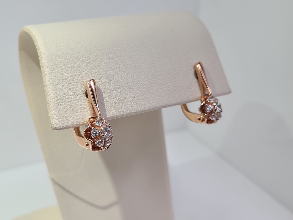 СЕРЬГИ С КАМНЯМИ (Au 585)