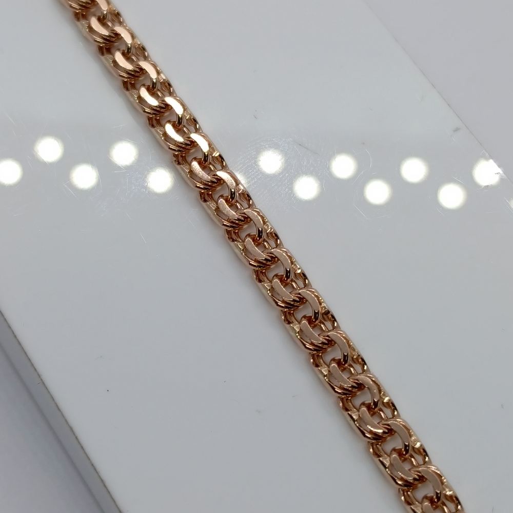 БЛБ585 БРАСЛЕТ ПОЛНОВЕСНЫЙ Бисмарк (Au 585)