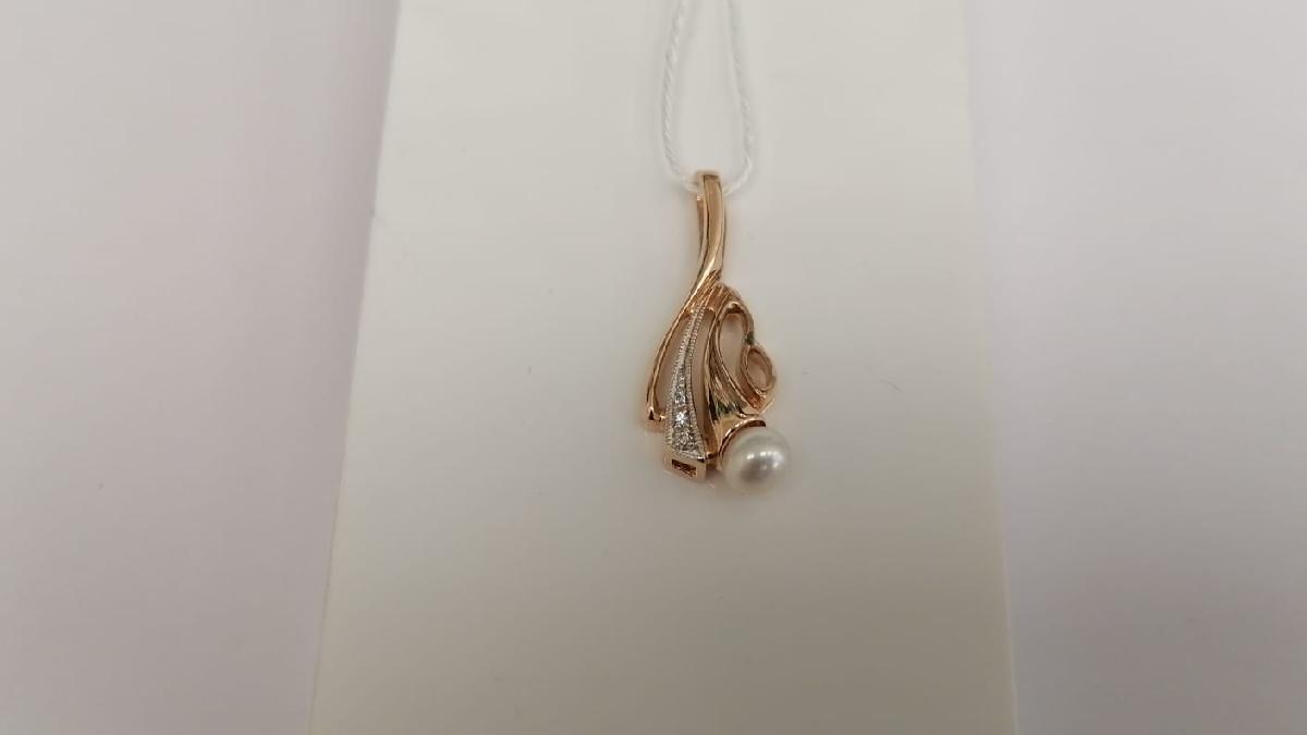 ПОДКМИ585 ПОДВЕСКА С КАМНЯМИ (Au 585)