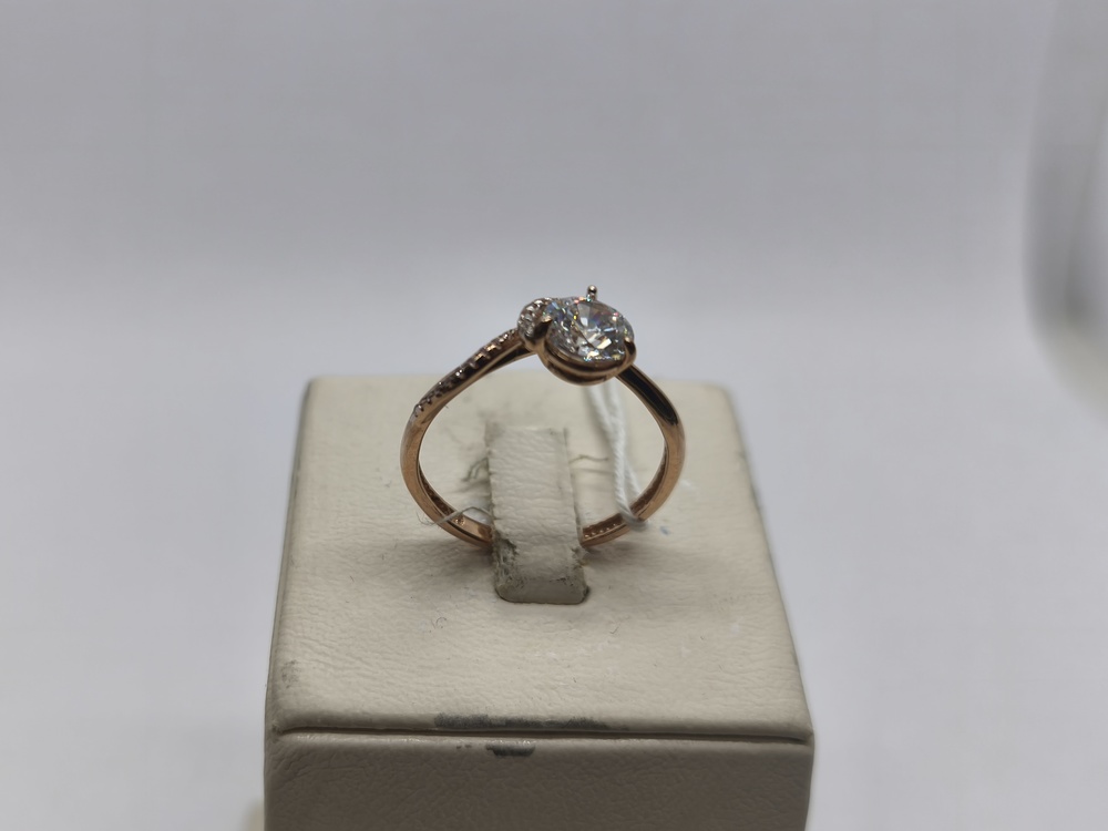 КОЛЬЦО С КАМНЯМИ (Au 585)