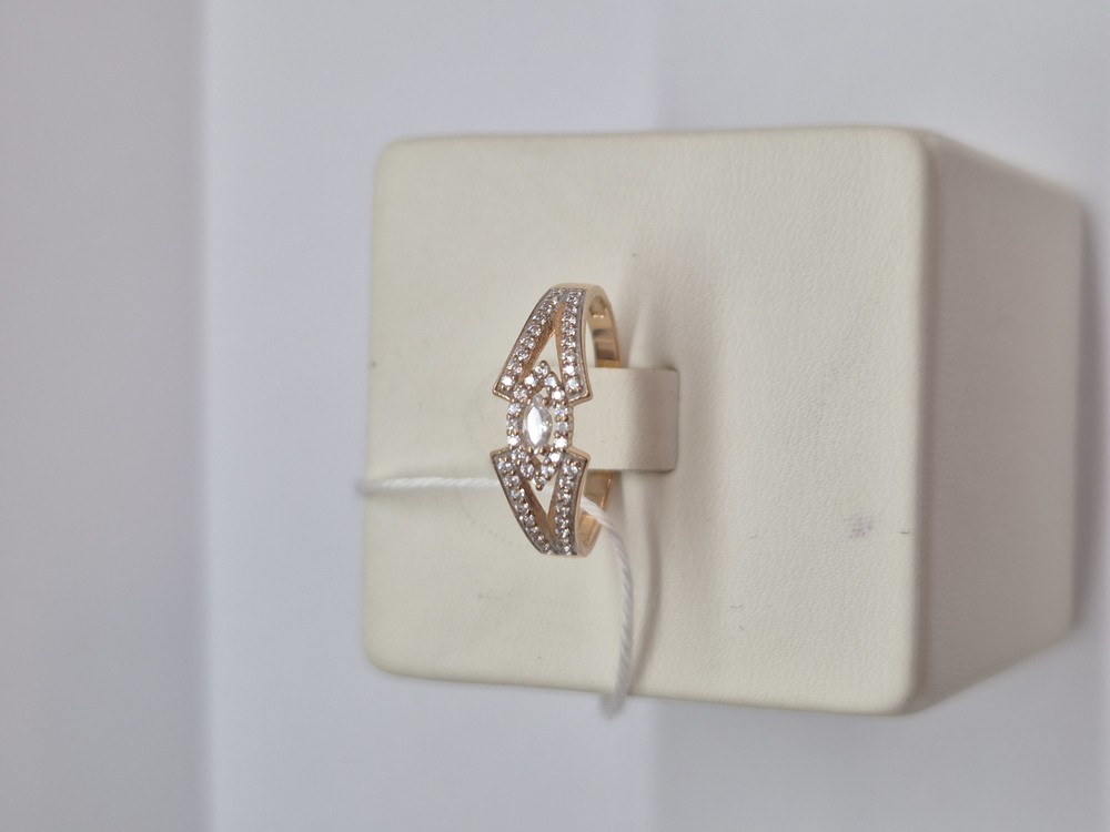 КОЛКМИ585 КОЛЬЦО С КАМНЯМИ (Au 585)