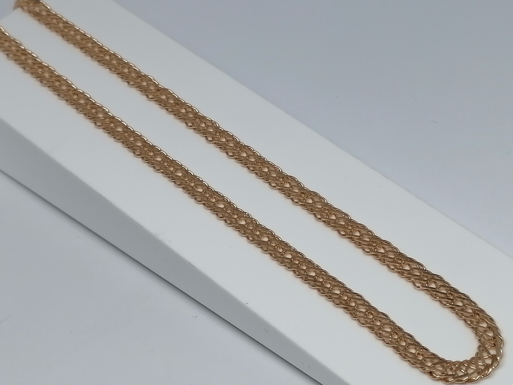 ЦЛР3585 ЦЕПЬ ПОЛНОВЕСНАЯ Ромб тройной (Au 585)